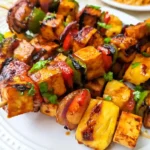 Grilled Pineapple and Tofu Kebabs