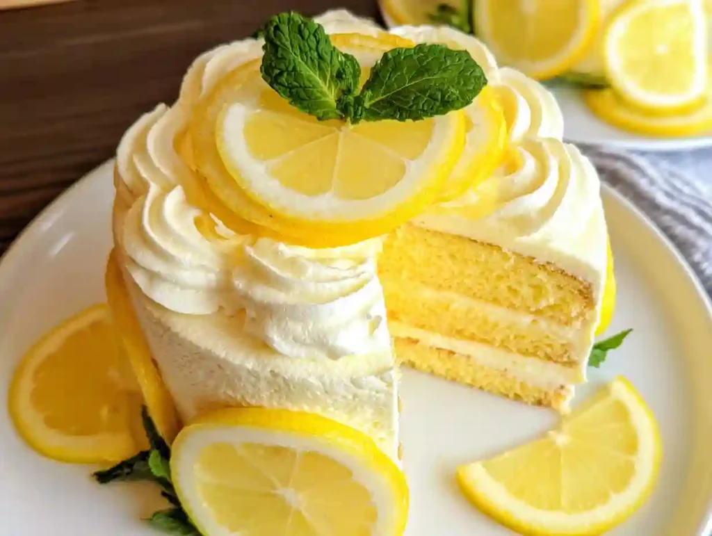 Lemon Mascarpone Layer Cake