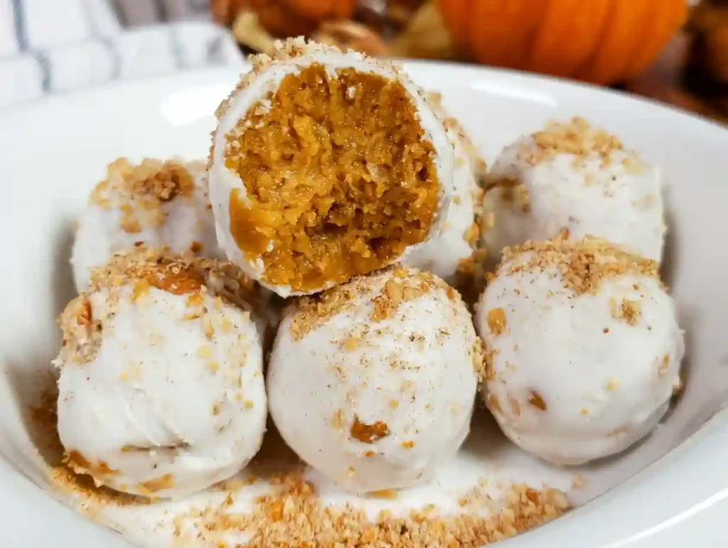 No Bake Pumpkin Balls
