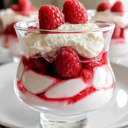 Raspberry White Chocolate Mousse