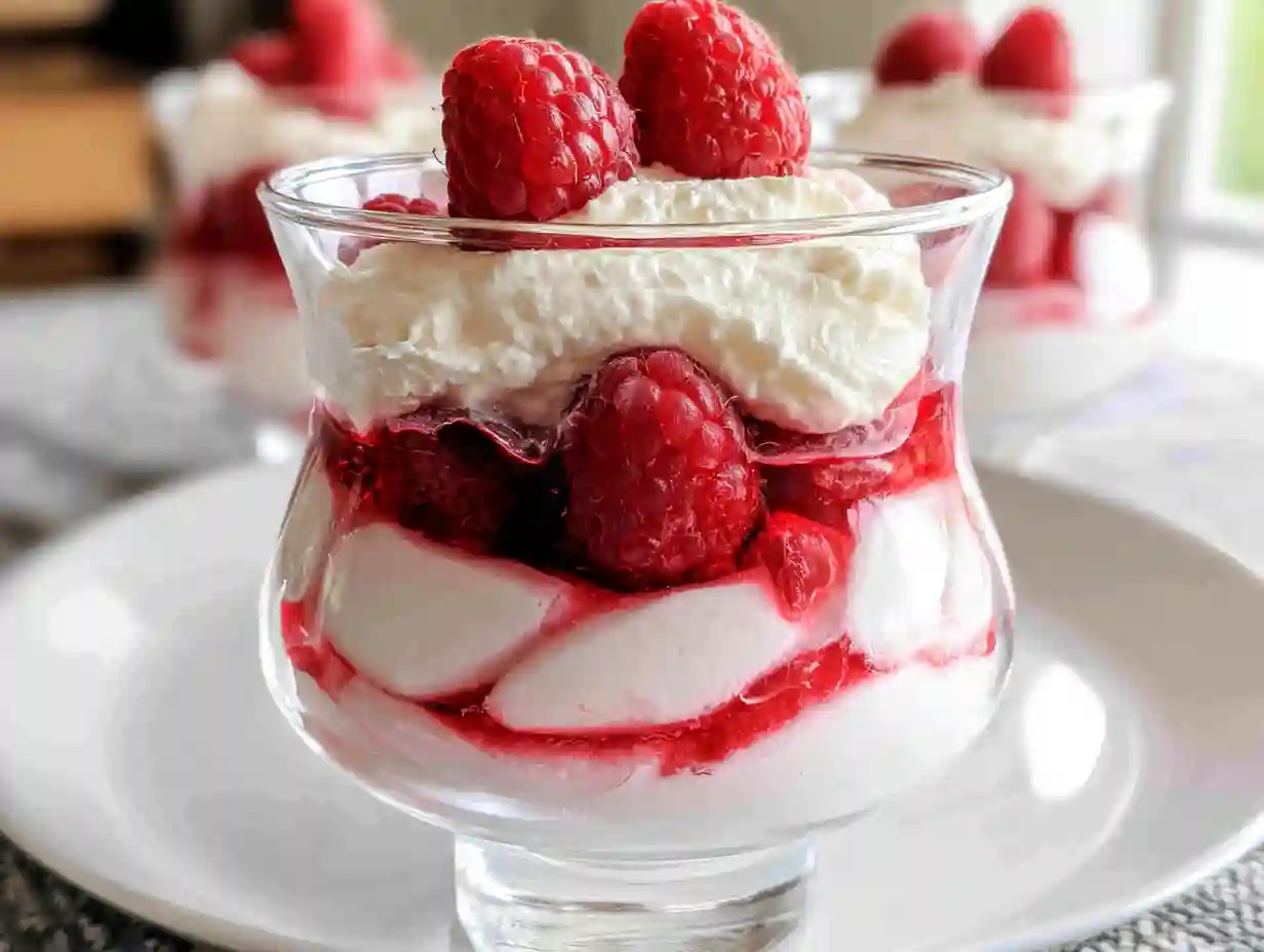 Raspberry White Chocolate Mousse