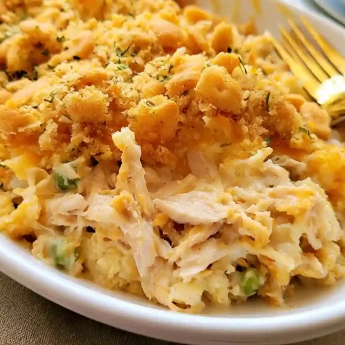 Ritz Cracker Chicken Casserole