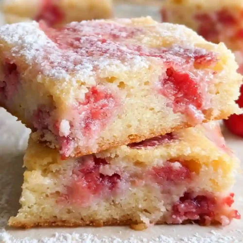 Strawberry Lemon Blondies Recipe
