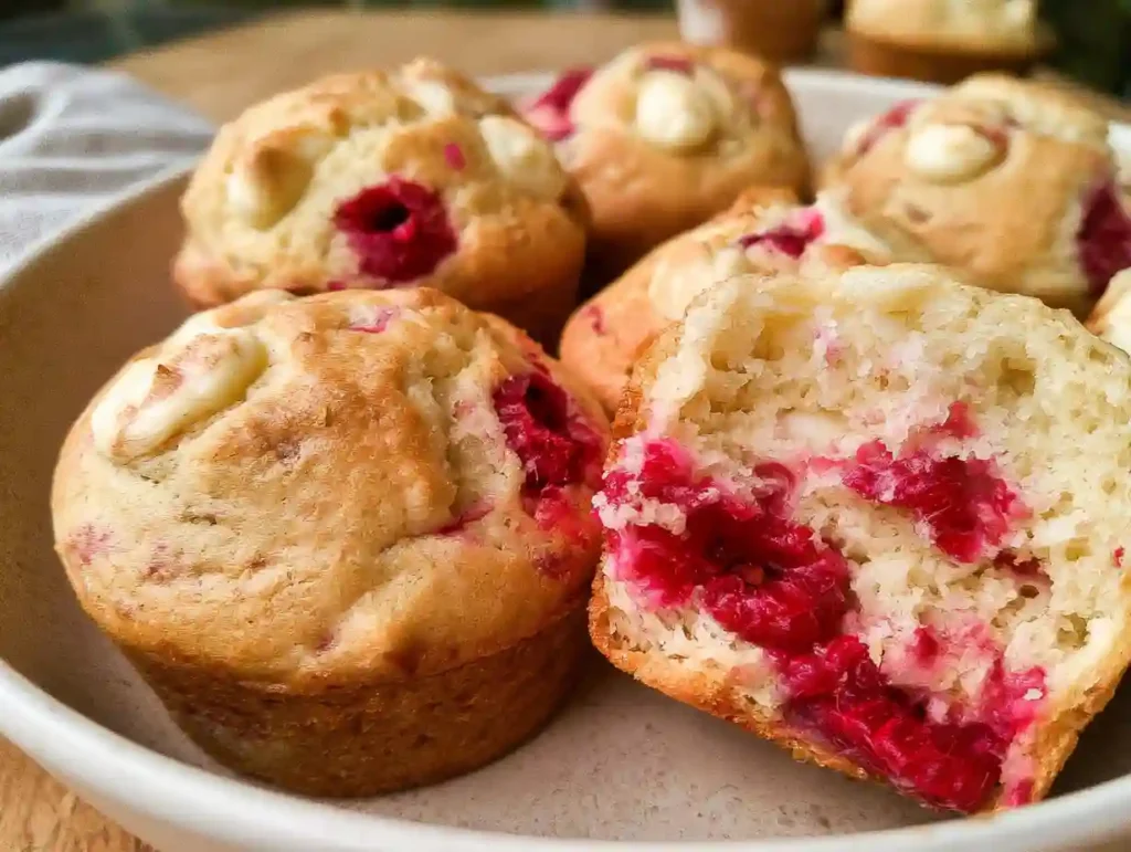White Chocolate Raspberry Muffins