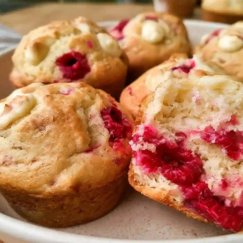 White Chocolate Raspberry Muffins