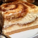 Blender Cinnamon Roll Cheesecake