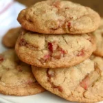 Brown Sugar Rhubarb Cookies