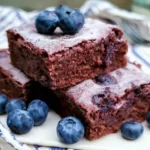 Fresh Blueberry Brownies