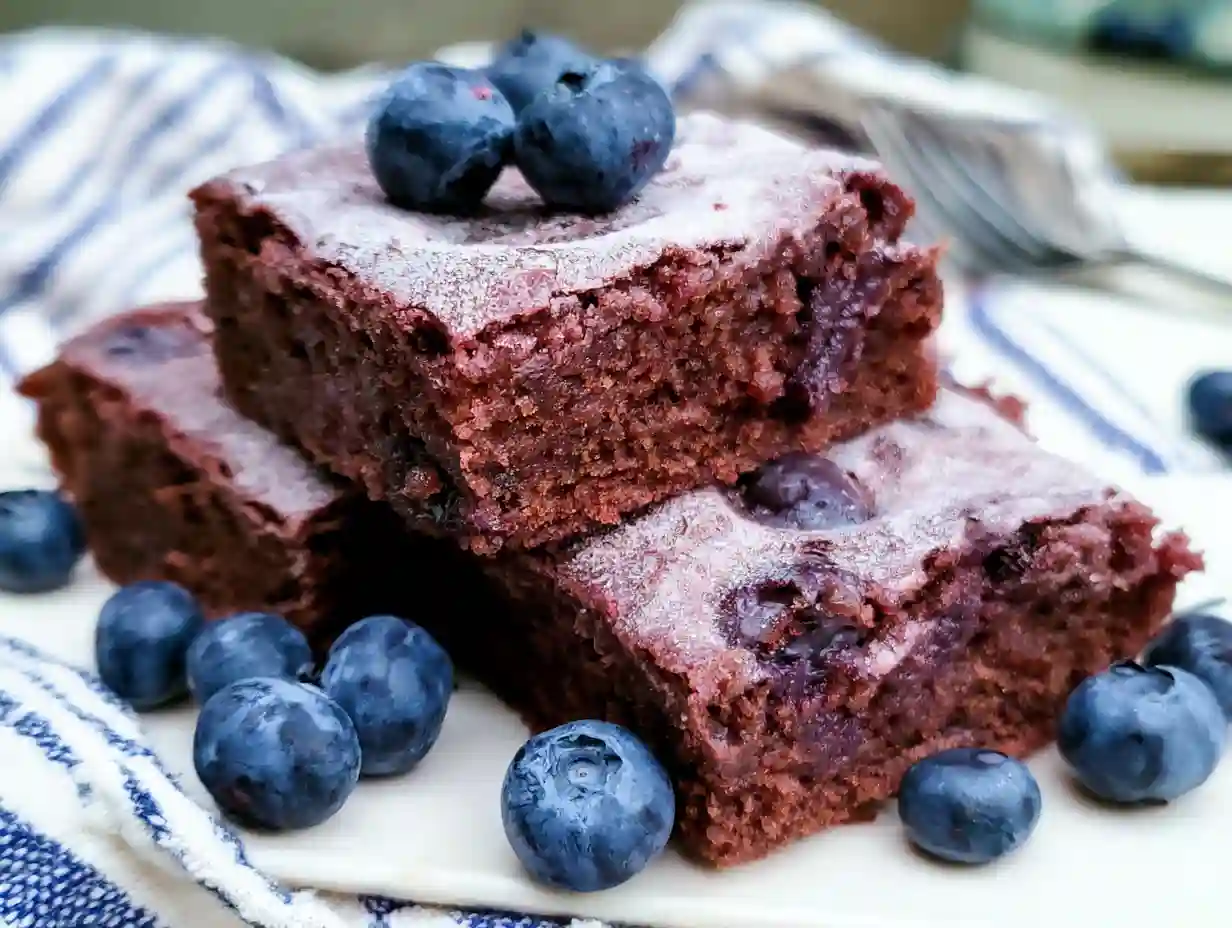 Fresh Blueberry Brownies