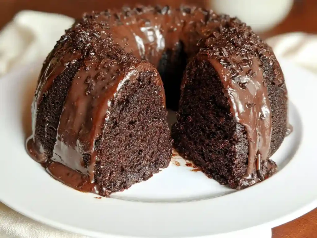 Glazed Chocolate Donut Bundt Cake