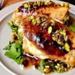 Goat Cheese and Pistachio Stuffed Chicken
