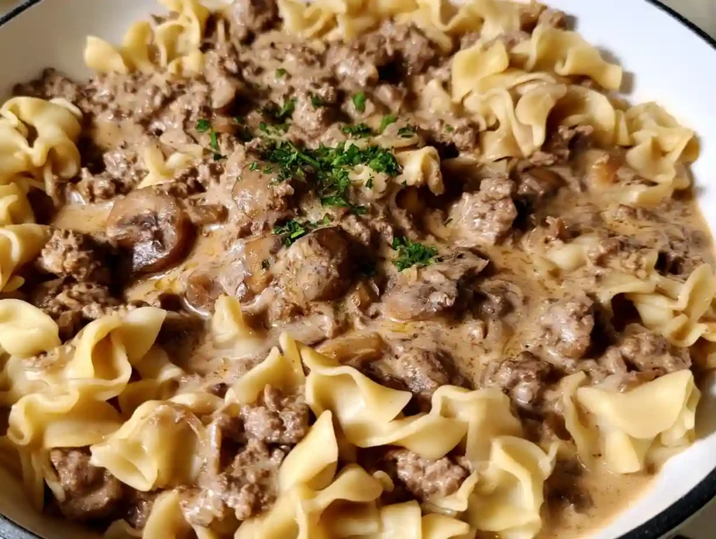 Ground Beef Stroganoff Recipe