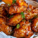 Hot Honey Peach Wings