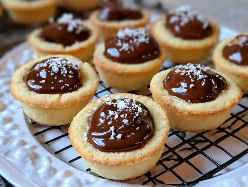 Mini Boston Cream Pie Cookie Cups
