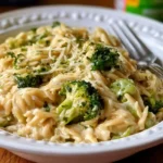 One Pot Broccoli Cheese Orzo