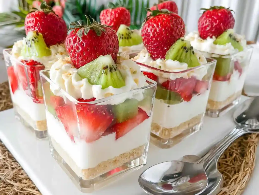 Pastel de queso Fresa-Kiwi sin horno