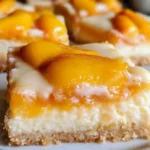 Peaches and Cream Cheesecake Bars