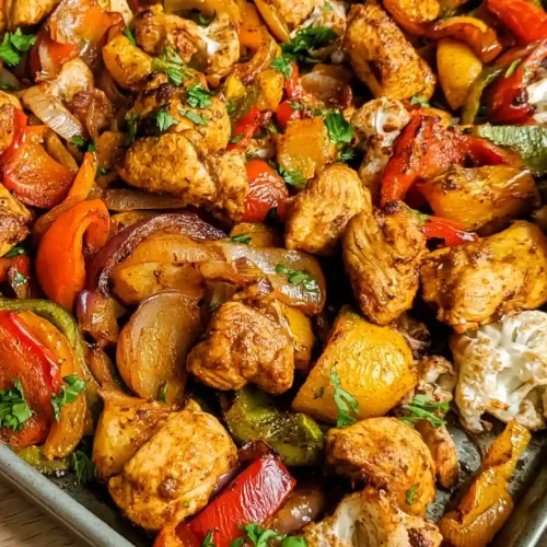 Sheet Pan Shawarma Chicken and Veggies