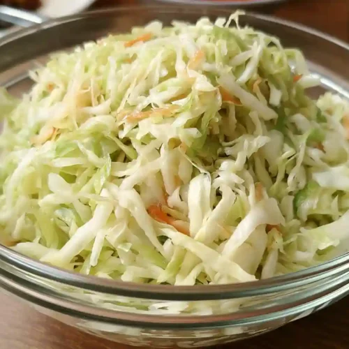 Vinegar cabbage slaw
