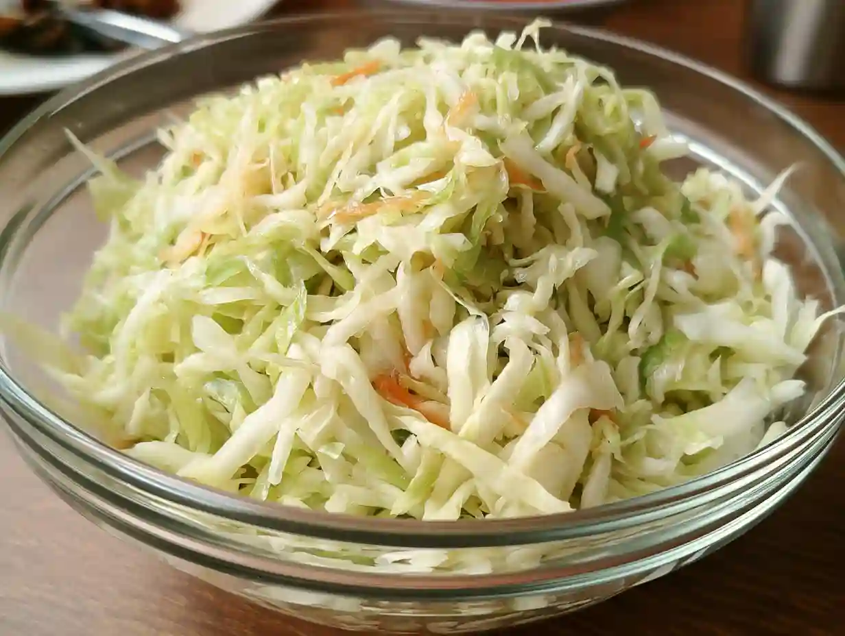 Vinegar cabbage slaw